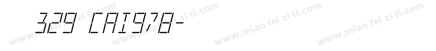 字体329 cai978字体转换